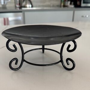 7” diameter - Metal Decorative candle holder stand or plant stand